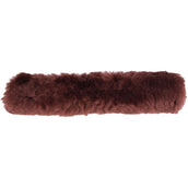 BR Protector de Muserola de Borreguillo con Velcro 28cm Marron