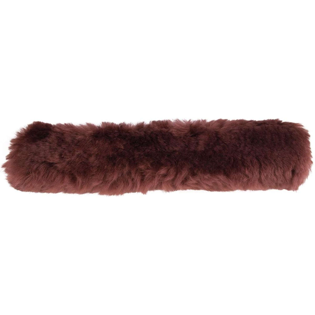 BR Protector de Muserola de Borreguillo con Velcro 28cm Marron