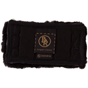 BR Protector de Cadena Curb Piel de oveja 5cm Ancho Negro/Negro