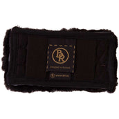 BR Protector de Cadena Curb Piel de oveja 5cm Ancho Negro/Negro