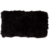 BR Protector de Cadena Curb Piel de oveja 5cm Ancho Negro/Negro