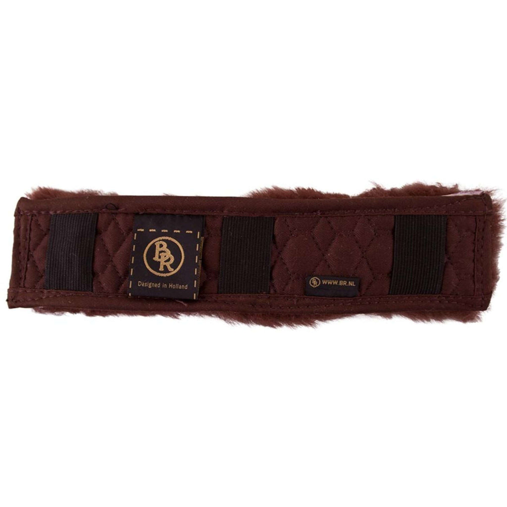 BR Protector de Muserola Piel de oveja 5cm Marron