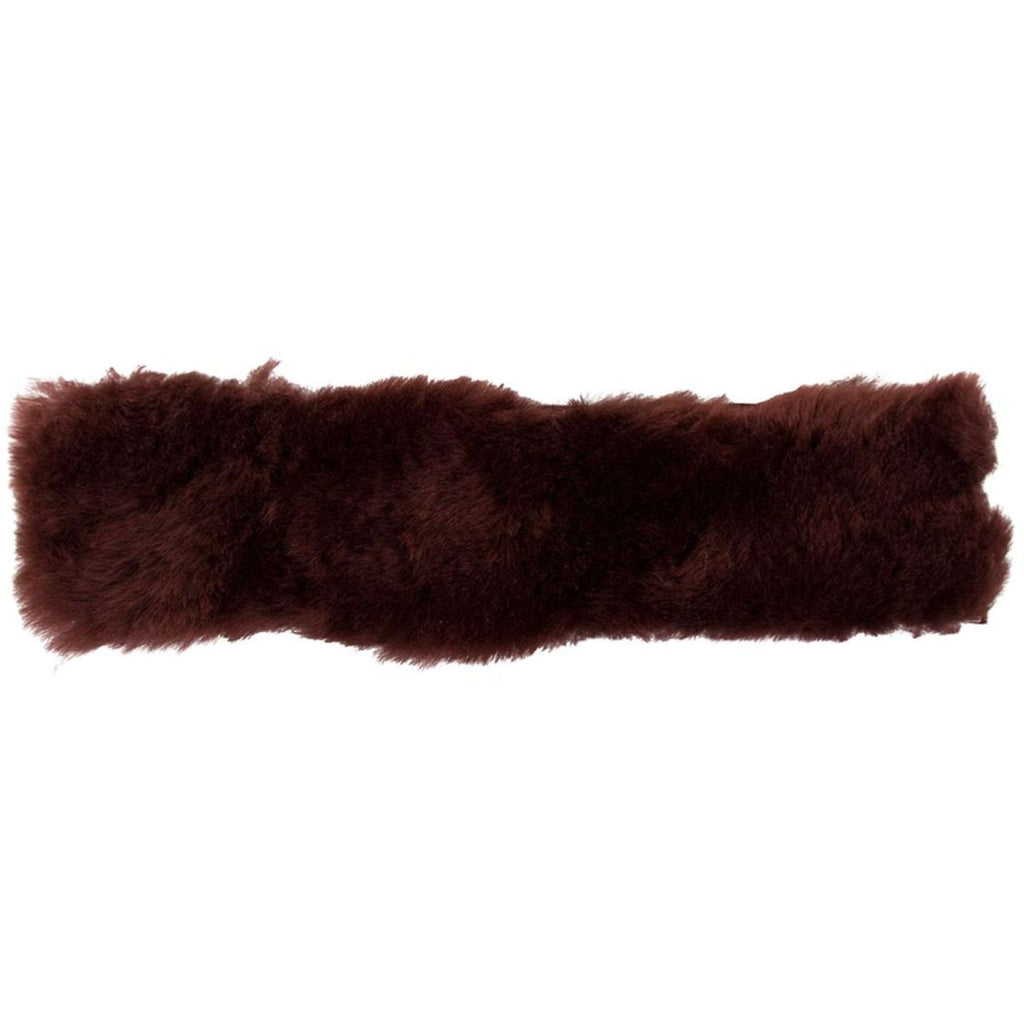 BR Protector de Muserola Piel de oveja 5cm Marron