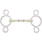 BR Mordaza de Anilla Suelta Boca de Apple 3 Anillos 18mm Acero inoxidable
