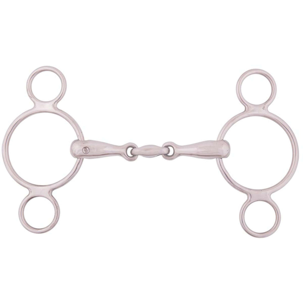 BR Mordaza de Anilla Suelta 3 Anillos Sólidos Doble Articulación 18mm Acero inoxidable