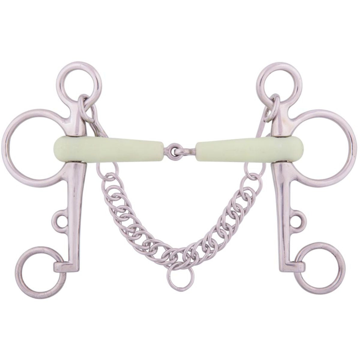 BR Bocado Pelham Apple Mouth Acero inoxidable