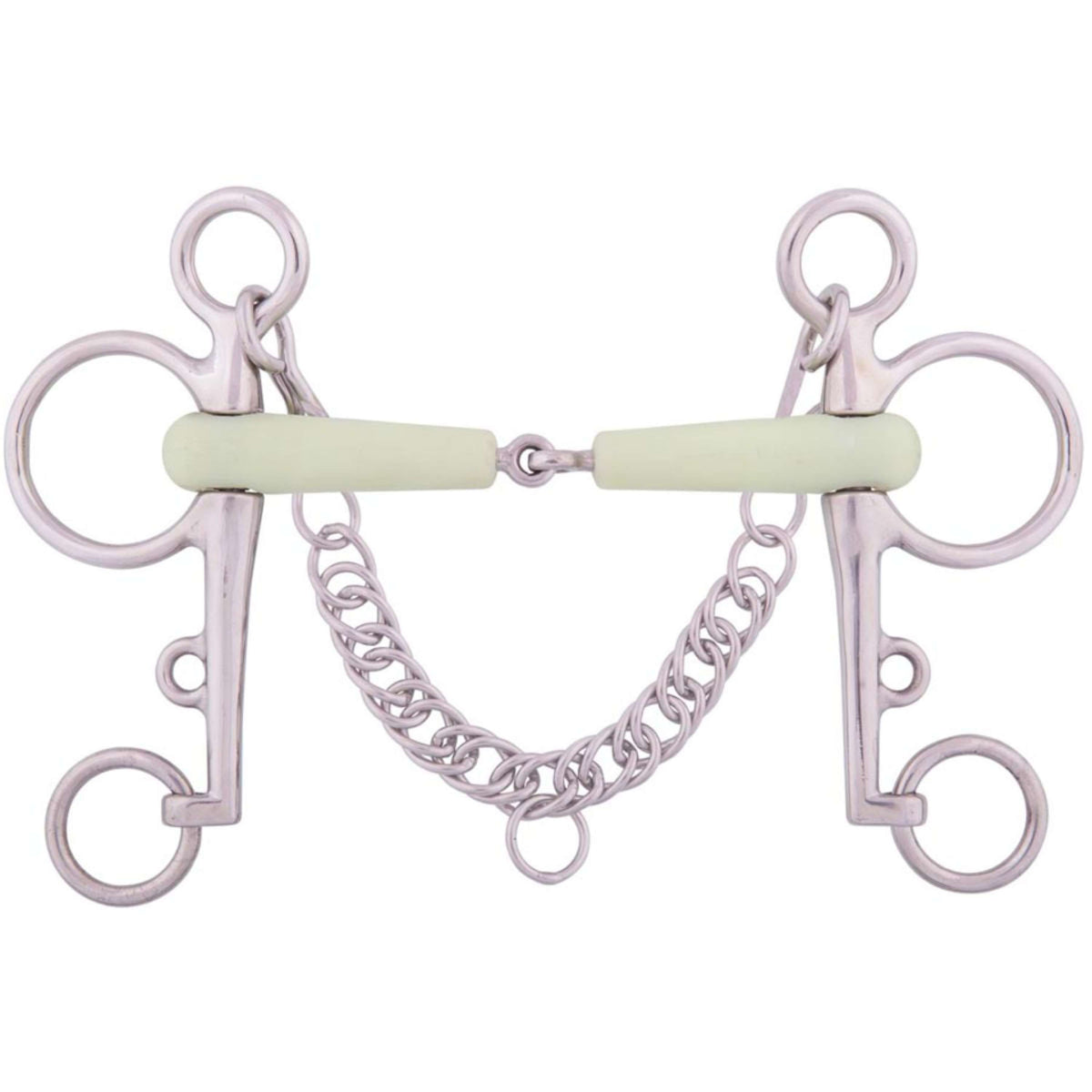 BR Bocado Pelham Apple Mouth Acero inoxidable