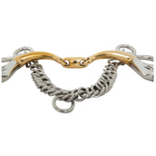 BR Bocado Pelham Contacto Suave Curvado Articulado Simple 14/102mm