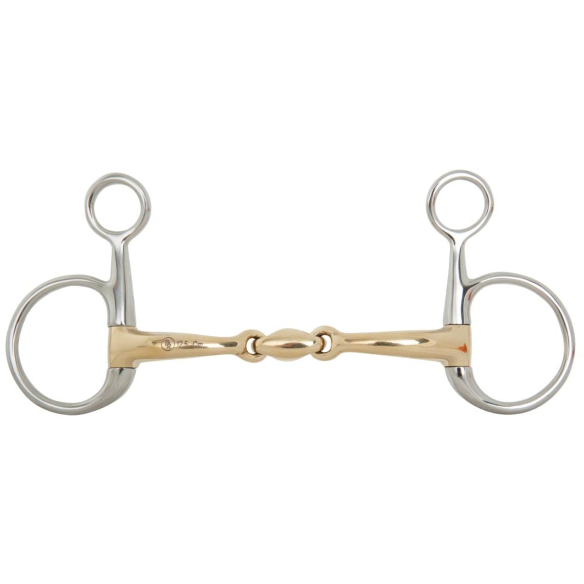 BR Bocado Baucher Articulado Contacto Suave Curvado Doble Articulación Curvada 12mm