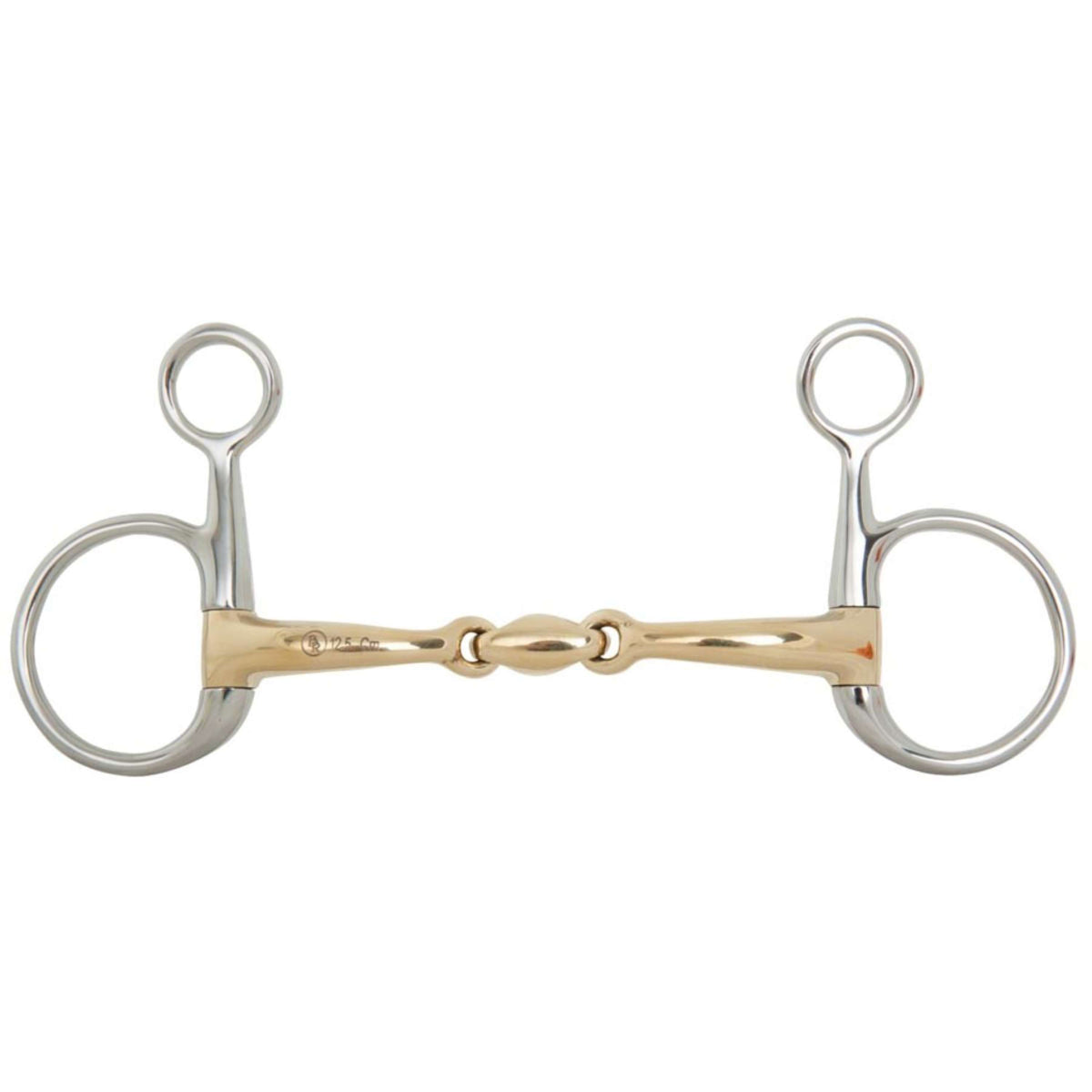 BR Bocado Baucher Articulado Contacto Suave Curvado Doble Articulación Curvada 12mm