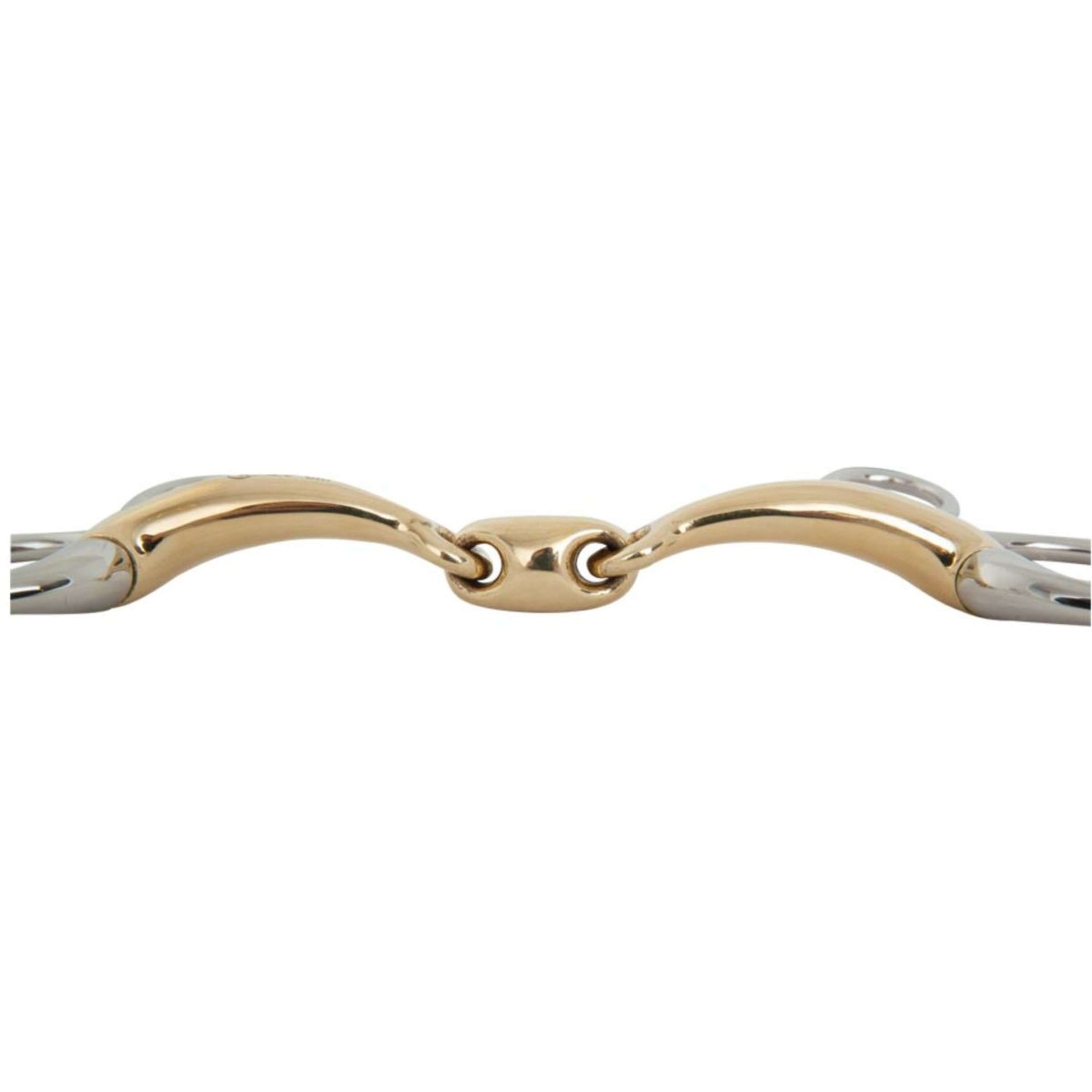 BR Bocado Baucher Articulado Contacto Suave Curvado Doble Articulación Curvada 12mm