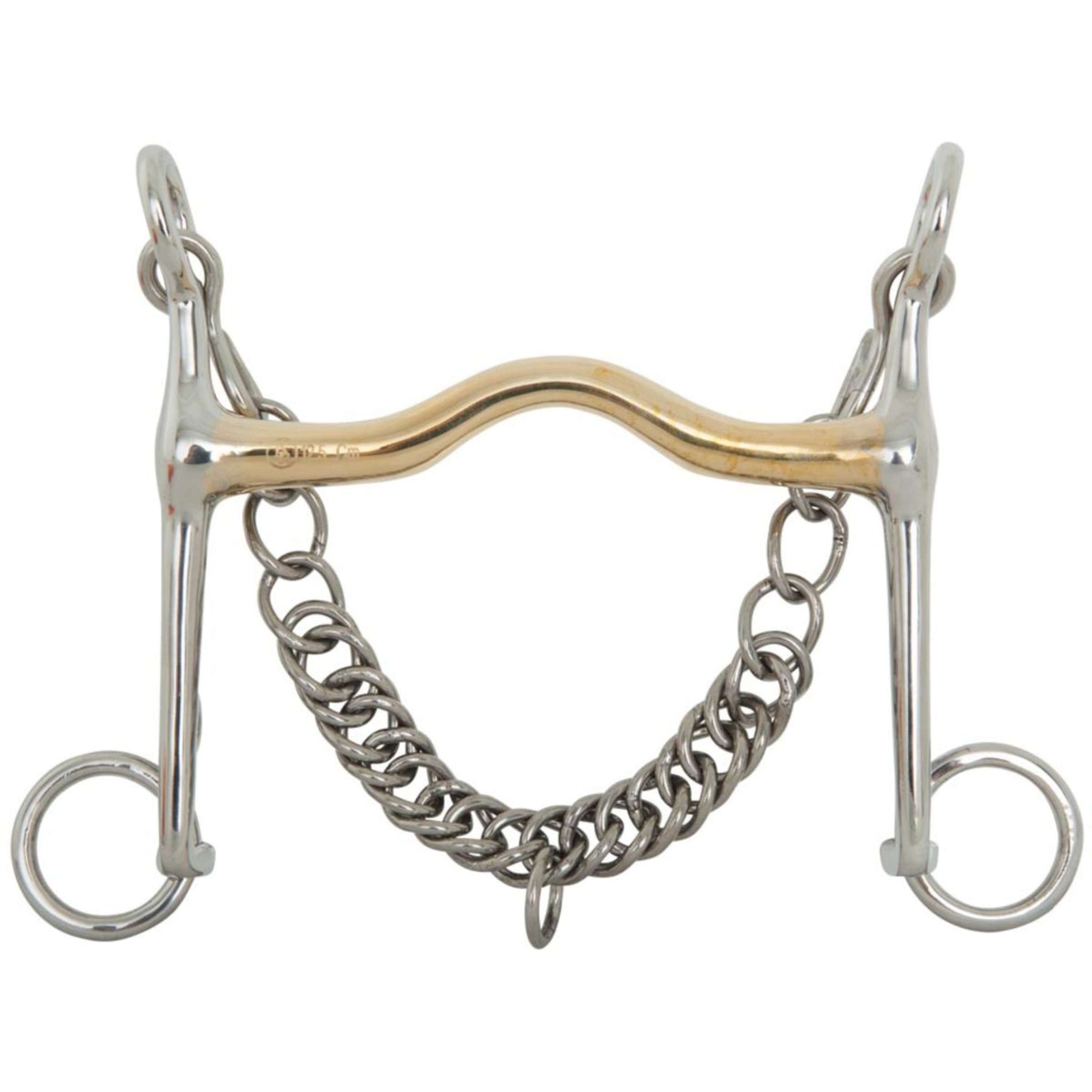 BR Bocado de Dressage Contacto Suave Tijera Baja 140mm 14mm BR Bocado de Dressage Contacto Suave Tijera Baja 140mm 14mm