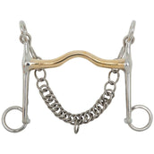 BR Bocado de Dressage Contacto Suave Tijera Baja 140mm 14mm