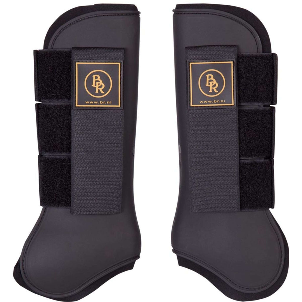 BR Botas para tendones Español: Trasero X-Alto Pu Neopreno Negro