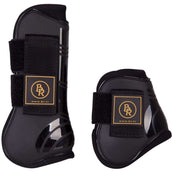 BR Botas para Tendón y Menudillo Spanish: & Protectores de menudillo Set Pro Tech PU Neopreno Negro