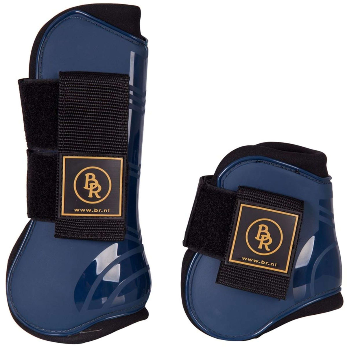 BR Botas para Tendón y Menudillo Spanish: & Protectores de menudillo Set Pro Tech PU Neopreno Azul