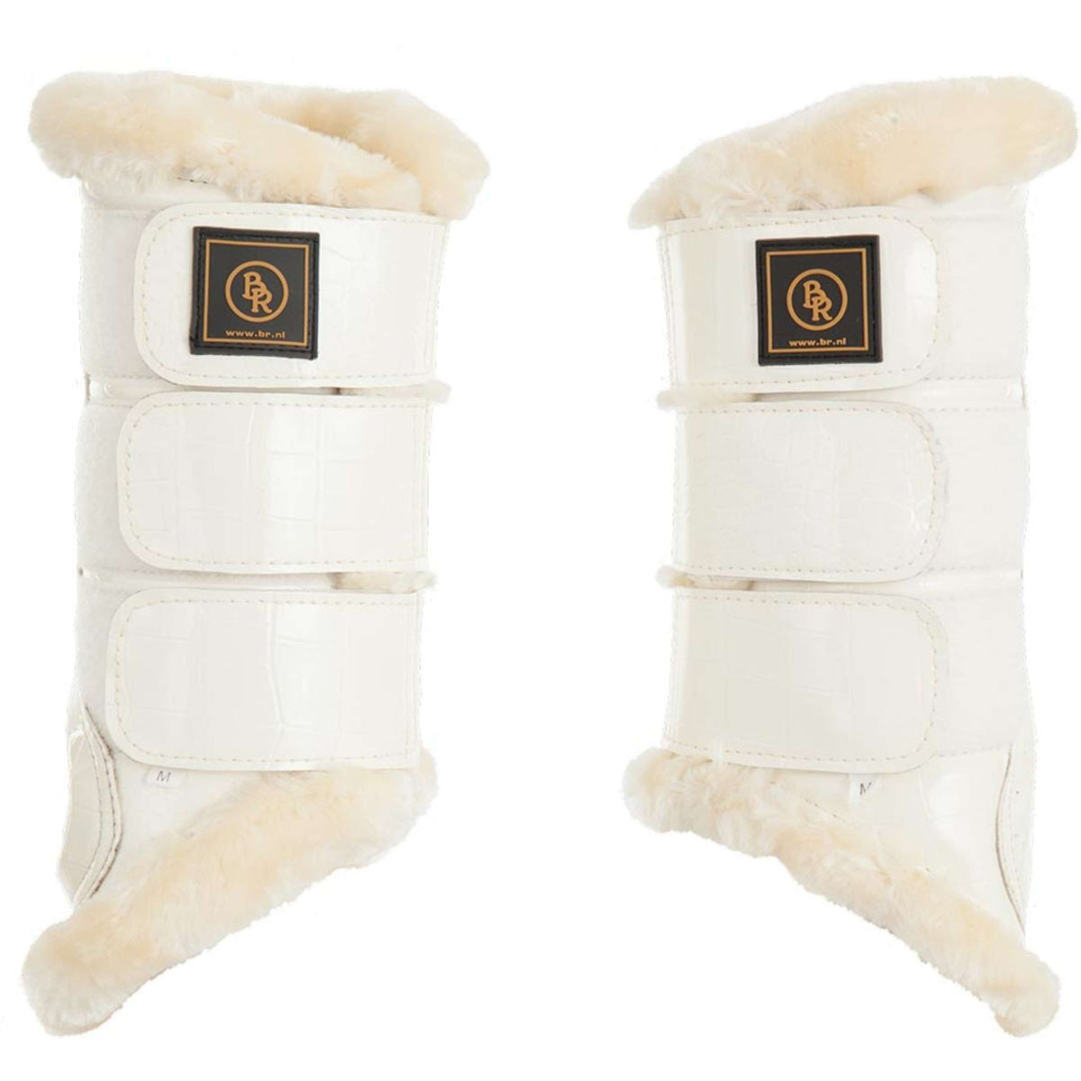 BR Protectores de piernas Majestic Lacquer Blanco