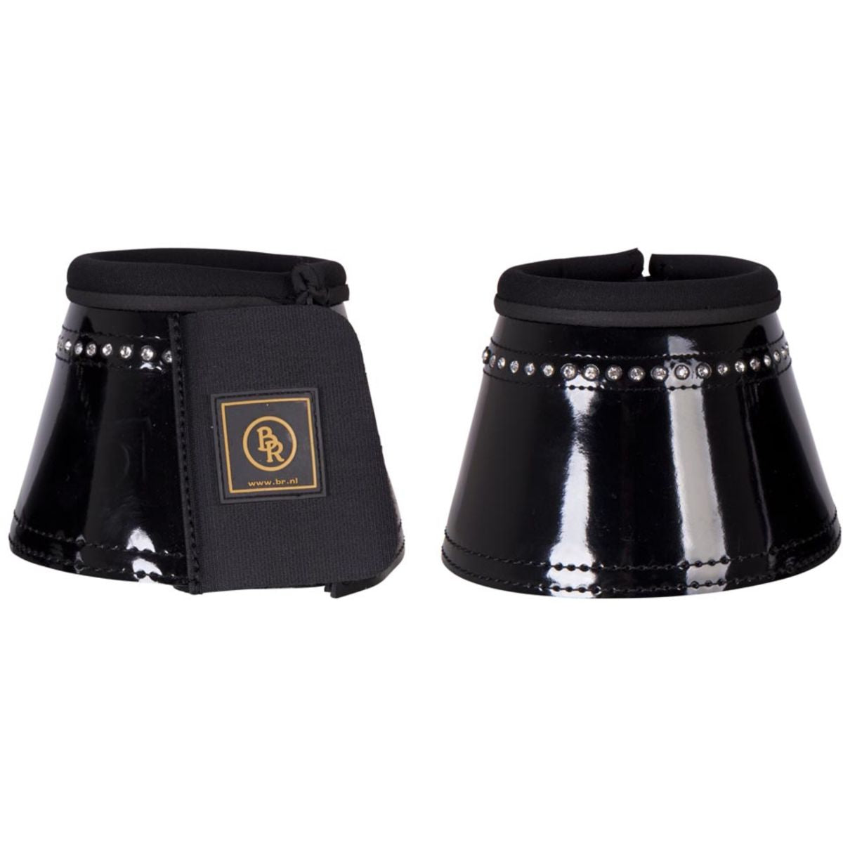 BR Botas de Campana Glamour Lacquer Negro