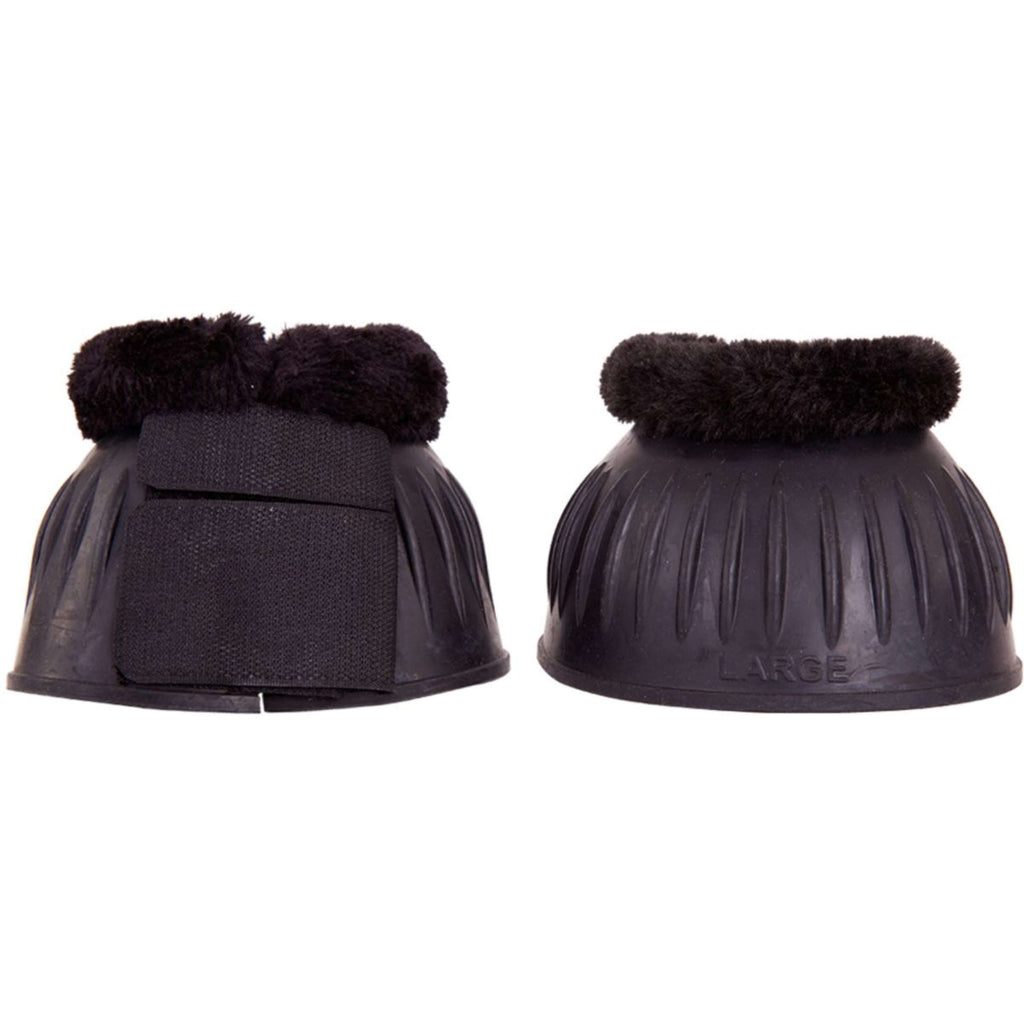 Premiere Bota Campana Caucho con Borde de Felpa Negro