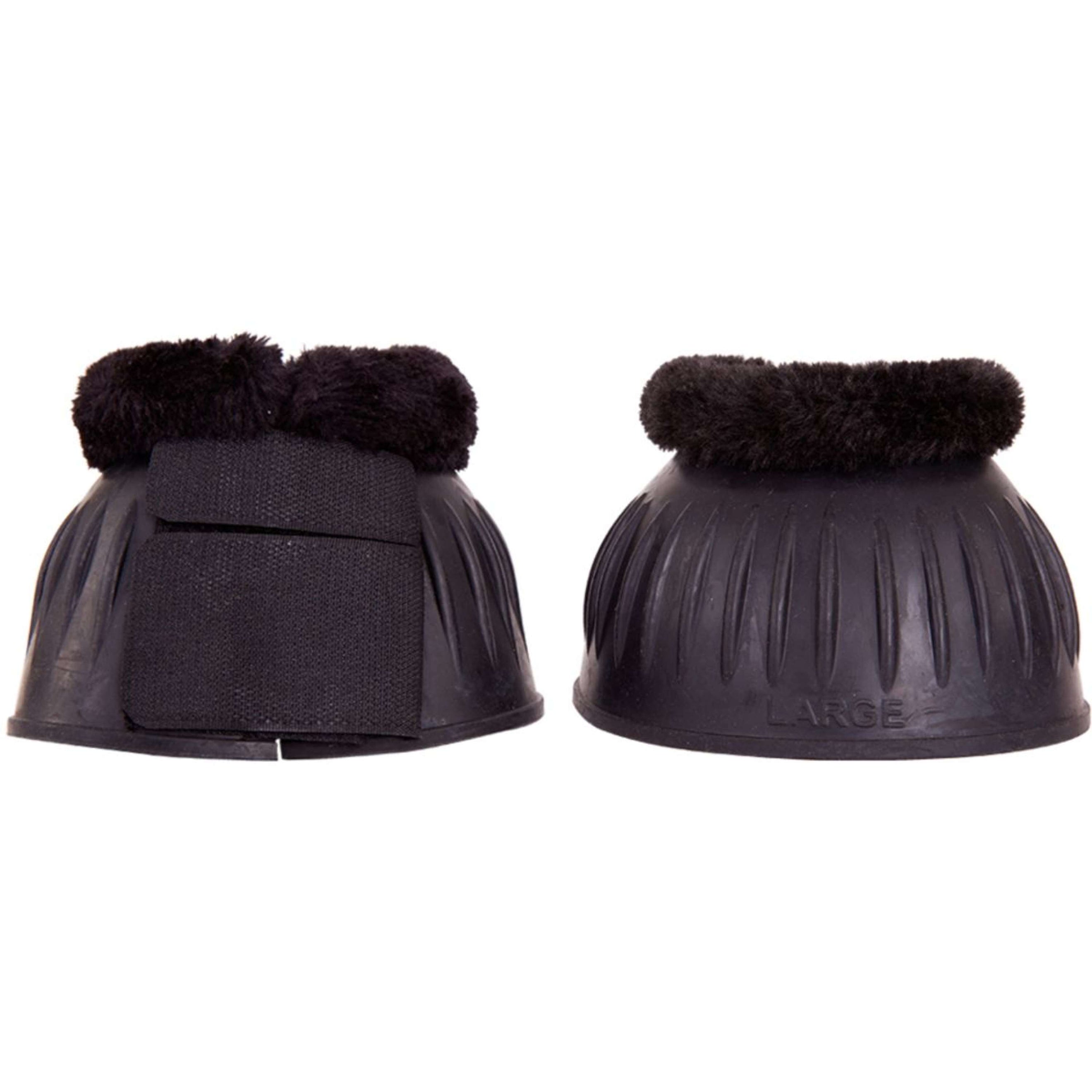 Premiere Bota Campana Caucho con Borde de Felpa Negro