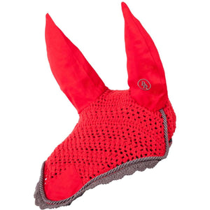 BR Velo Anti-Moscas Event Algodón con Orejas Rojo Florido