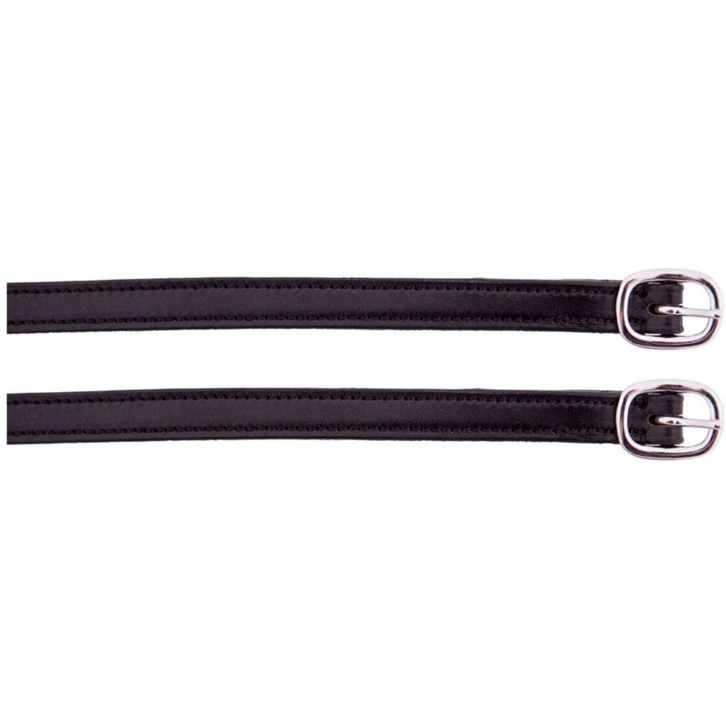BR Correas para espuelas For Spanish (ES): Hebilla de Acero Inoxidable con Forro de Cuero Negro