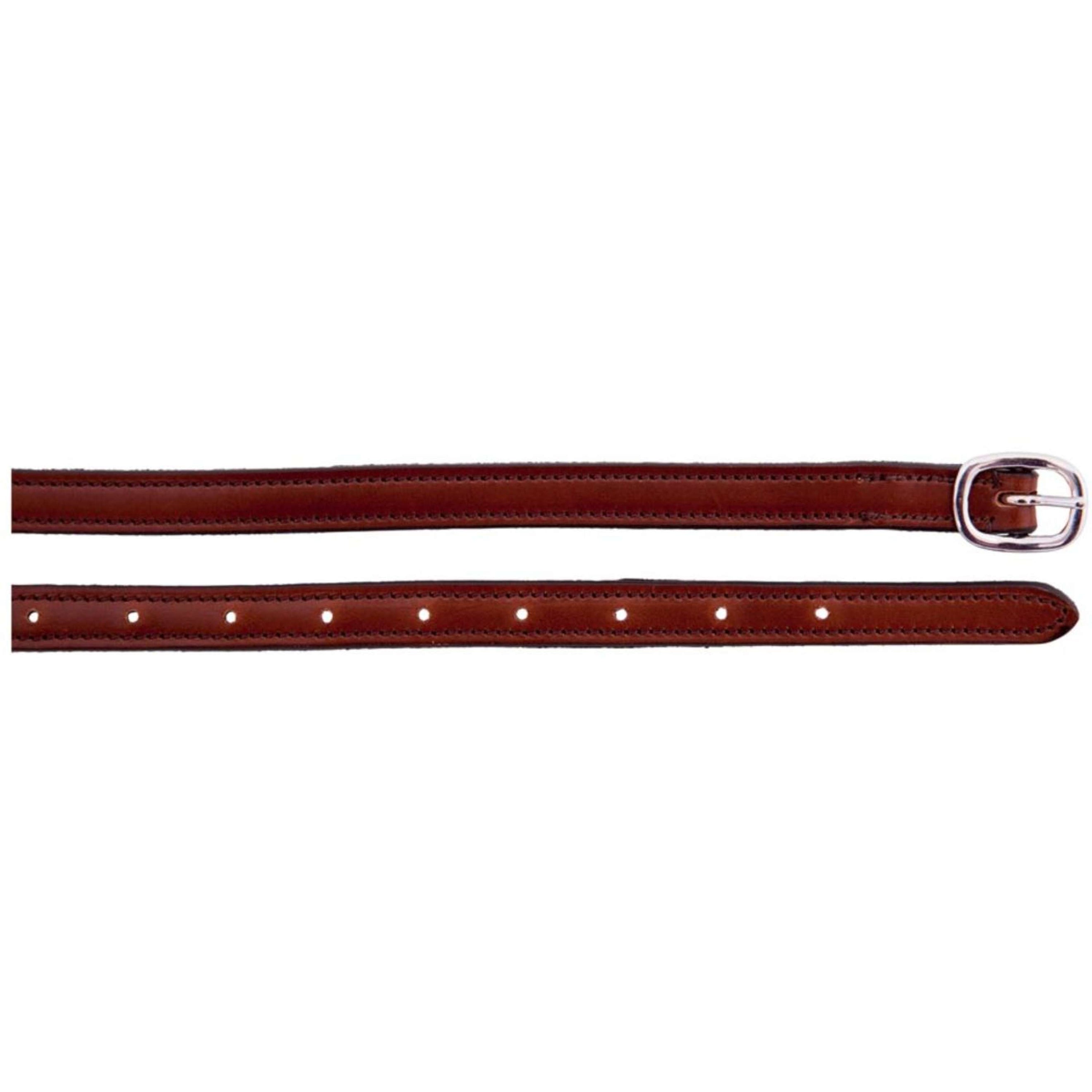 BR Correas para espuelas Forro de Cuero Hebilla de Acero Inoxidable Tobacco