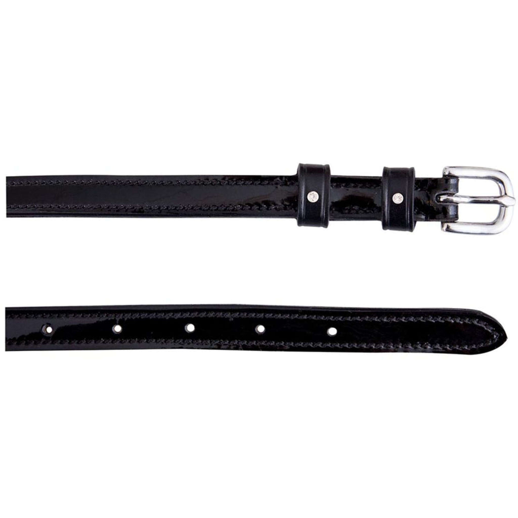 BR Correas para espuelas Crystal Negro/Plata