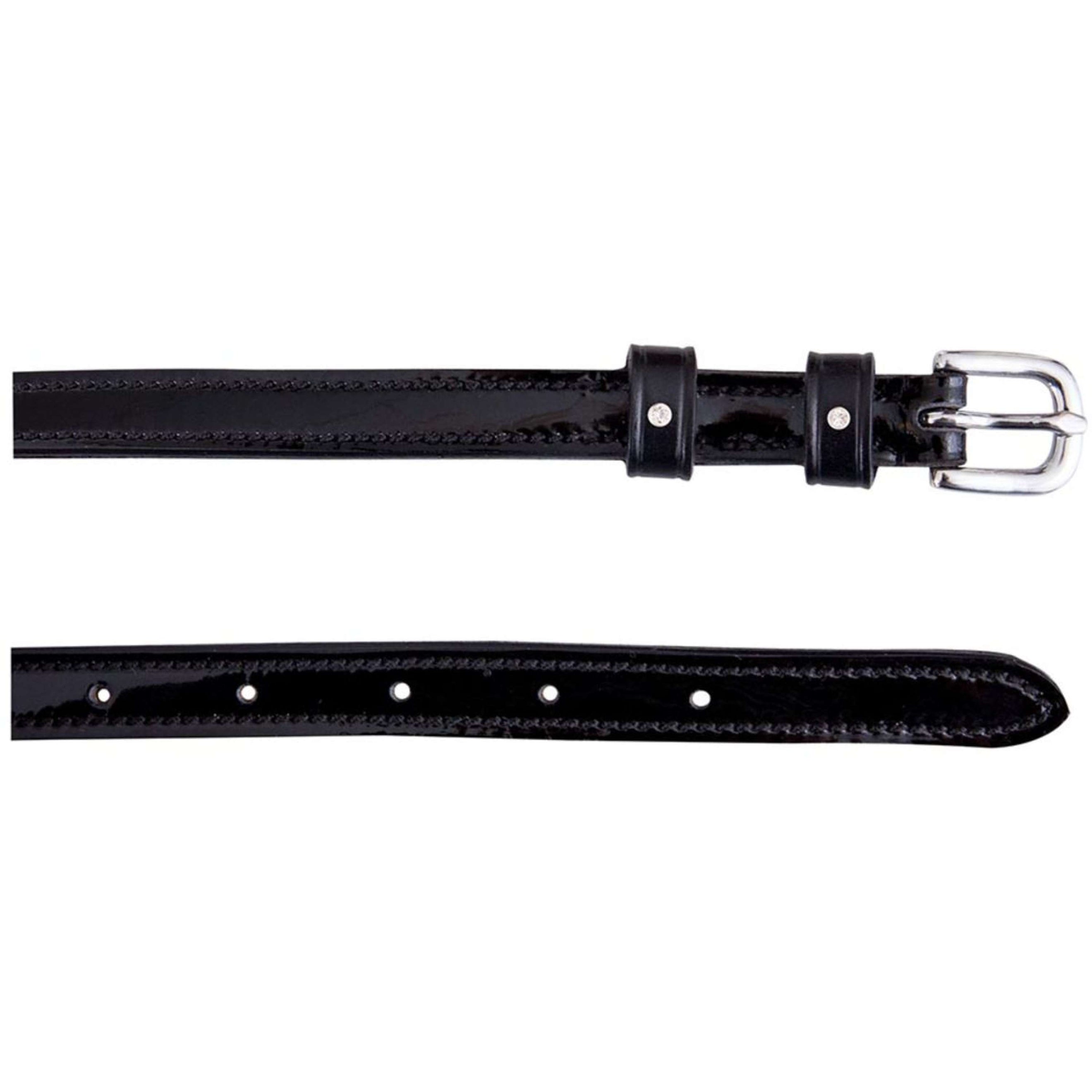 BR Correas para espuelas Crystal Negro/Plata