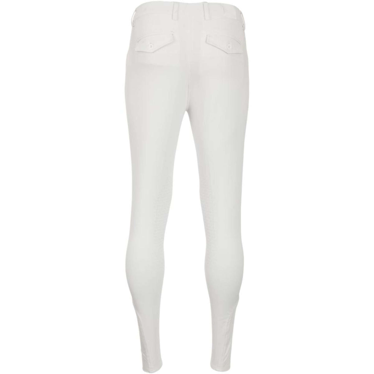 BR Pantalón de Equitación Leeds Hombres Rodilleras de Silicona Blanco nieve