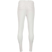 BR Pantalón de Equitación Leeds Hombres Rodilleras de Silicona Blanco nieve
