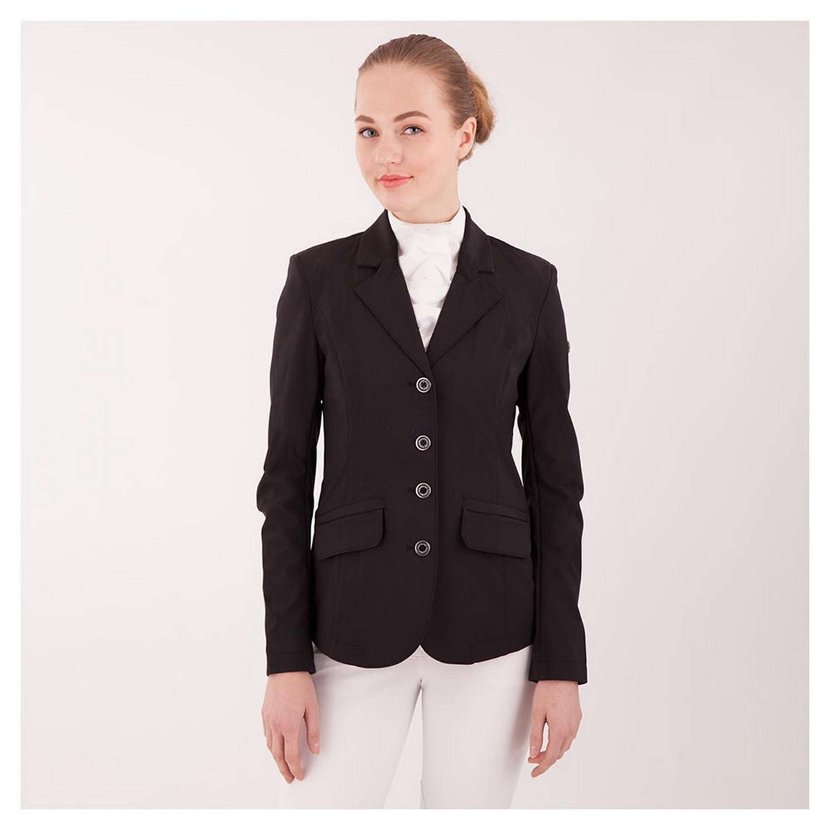 BR Chaqueta de Equitación Monaco Softshell de Competición Negro
