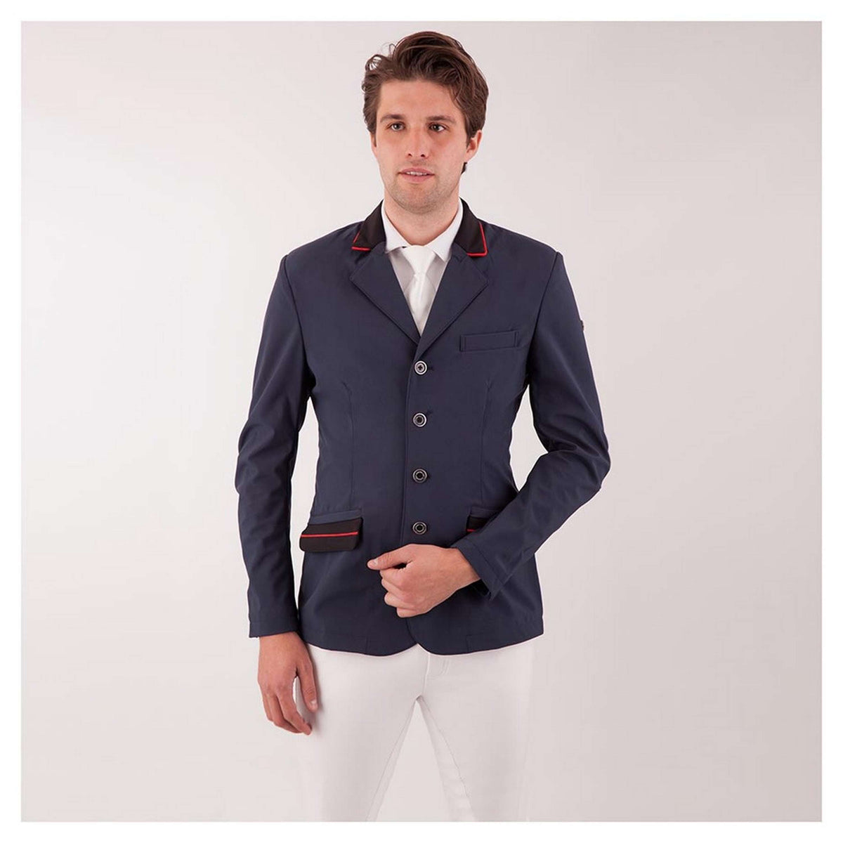 BR Cuello y Solapa de Bolsillo Pristina Spanish (ES): Competición Suedina Ribete Rojo