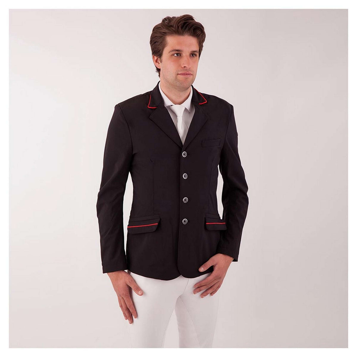 BR Cuello y Solapa de Bolsillo Pristina Spanish (ES): Competición Suedina Ribete Rojo