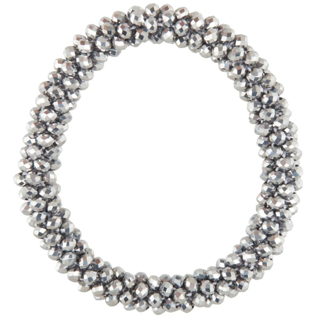 BR Liga para el cabello Kiki Crystal Plata