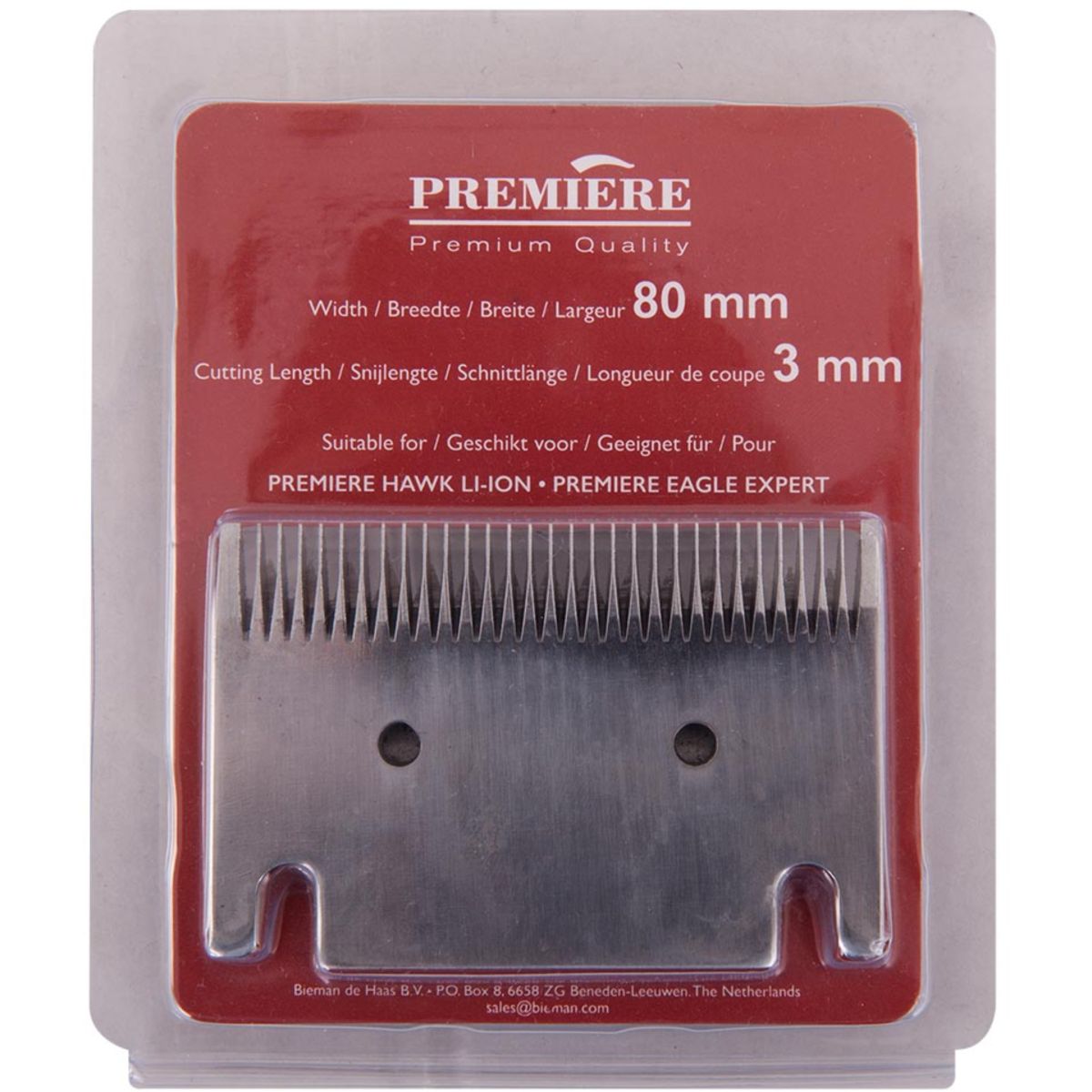 Premiere Limpia Cascos Máquina de esquila 80mm Hoja de cuchilla