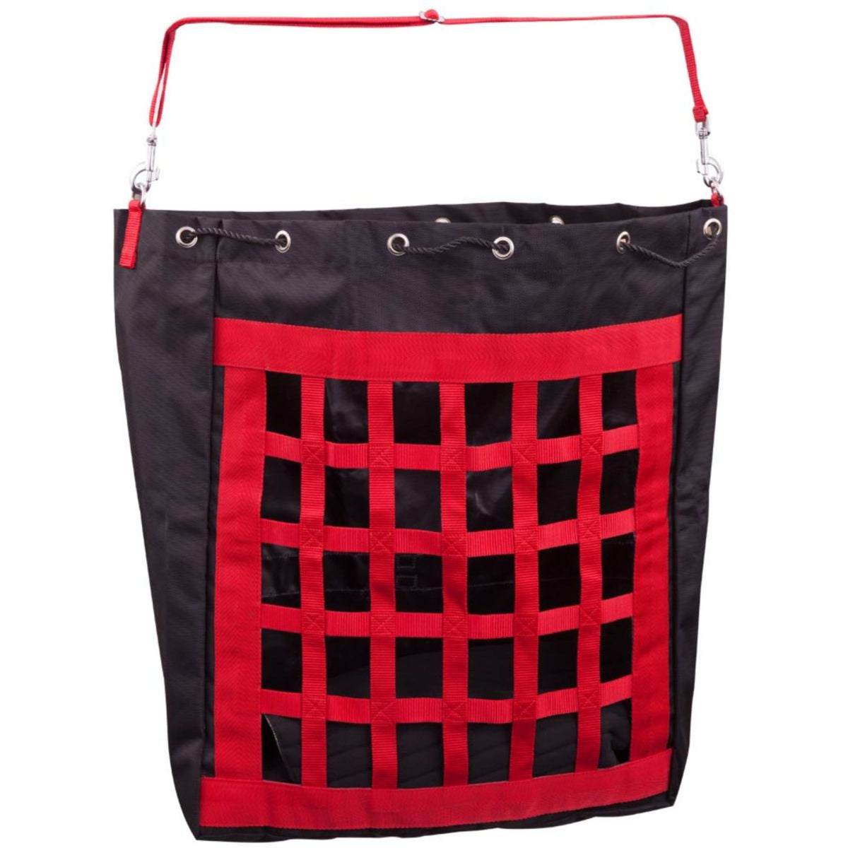 Premiere Bolsa de Heno Marco con cordón de suspensión Negro Rojo