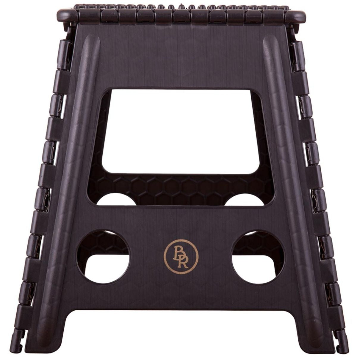 BR Escalón/Taburete Spanish: Plástico Plegable Negro