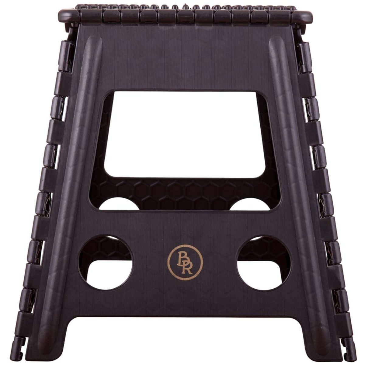 BR Escalón/Taburete Spanish: Plástico Plegable Negro