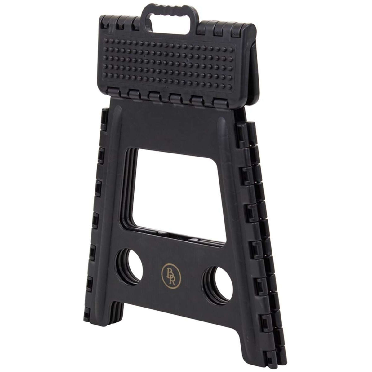 BR Escalón/Taburete Spanish: Plástico Plegable Negro