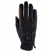 Roeckl Guantes de Equitación Malta Roeck-Grip Bicolor Negro/Moca