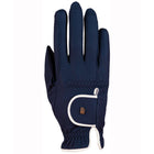 Roeckl Guantes de Equitación Lona Roeck-Grip Lining Azul marino/Blanco