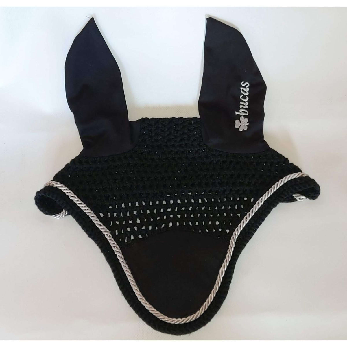 Bucas Bonete para Orejas Negro/Plata
