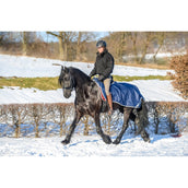 Bucas Riding Rug Navy/Plata