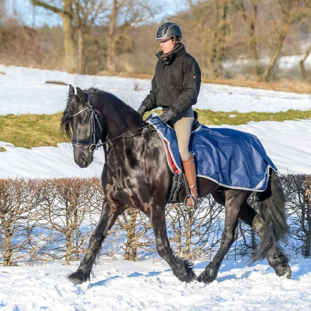 Bucas Riding Rug Navy/Plata