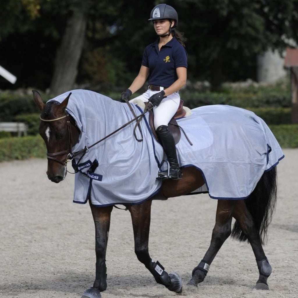 Bucas Buzz-Off Riding Azul