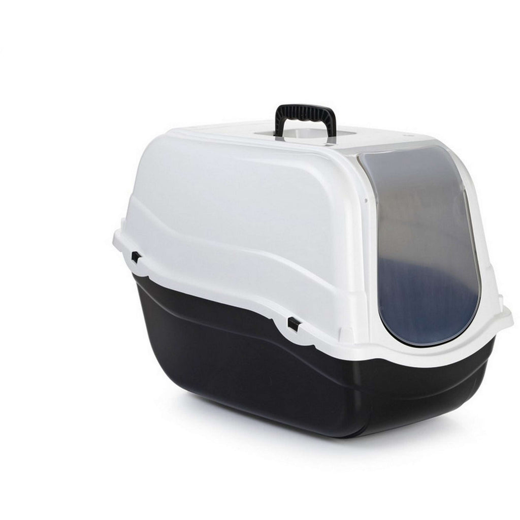 Beeztees Caja de Arena para Gatos Romeo Negro Blanco