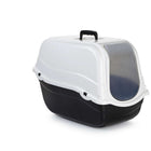 Beeztees Caja de Arena para Gatos Romeo Negro Blanco