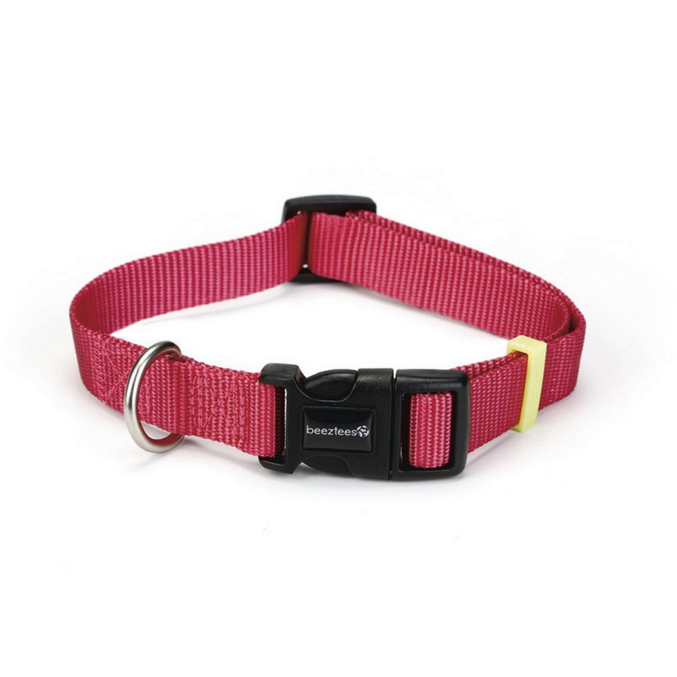Beeztees Halsband Uni Nylon Rosa
