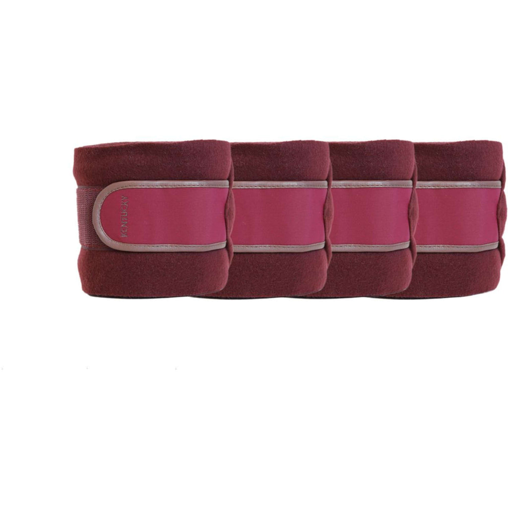 Kentucky Horsewear Vendajes Polar Fleece Bordeaux